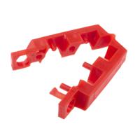 818-8085 RS PRO Red 1-Lock Random Polypropylene (PP) Single-Pole Breaker Lockout, 7mm Shackle, 14mm Attachment