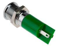 210-131 RS PRO Green Panel Mount Indicator, 230V ac, 14mm Mounting Hole Size, IP67