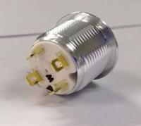 175-9339 RS PRO Illuminated Push Button Switch, Momentary, Panel Mount, 16mm Cutout, SPST, White LED, 36V dc, IP67