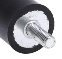126-3966 RS PRO M8 Anti Vibration Mount, Male to Male Bobbin with 52.6kg Compression Load