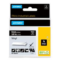 1805437 Dymo White on Black Label Printer Tape, 5.5 m Length, 9 mm Width