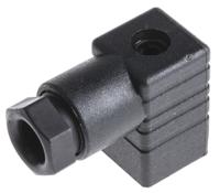933138100-gds-207-black Hirschmann GDS 2P+E DIN 43650, Female Solenoid Valve Connector, , 250 V ac/dc Voltage