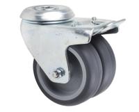 1977pjo075p30-13 Tente Braked Swivel Castor Wheel, 80kg Capacity, 75mm Wheel