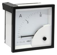 d72mc75mv0-10a HOBUT D72MC Analogue Panel Ammeter 0/10A For Shunt 75mV DC, 72mm x 72mm Moving Coil
