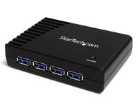 st4300usb3gb StarTech.com 4 Port USB 3.0 USB A  Hub, AC Adapter - UK Plug Powered, 95 x 68 x 23mm