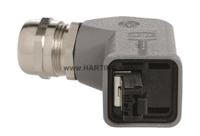 09451151104 HARTING Cat5 Plug, 4 Way, Male, Han A, Cable Mount