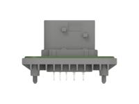 2-2378187-1 TE Connectivity 2-23781 Series Vertical Panel PCB Header, 10 Contact(s), 6 mm Pitch, 2 Row, Shrouded