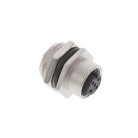m12a-04pffs-sh8002 Amphenol Industrial Circular Connector, 4 Contacts, Panel, M12 Connector, Socket, Female, IP68, IP69K, M Series