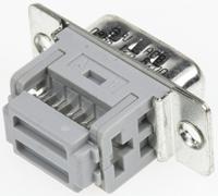 09661286700 HARTING 9 Way Right Angle Cable Mount D-sub Connector Plug, 2.77mm Pitch