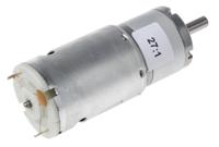 834-7672 RS PRO Brushed Geared DC Geared Motor, 19.8 W, 12 V dc, 3024 gcm, 537 rpm, 6mm Shaft Diameter