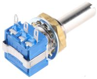 53raa-r25-a08l Bourns 53 500Ω Rotary Potentiometer 1-Gang Panel Mount, 53RAA-R25-A08L
