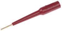 3563-2 Fluke Red, Male Test Connector Adapter With Brass contacts and Gold Plated
