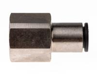3114-10-21 Legris LF3000 Series Straight Threaded Adaptor, G 1/2 Female to Push In 10 mm, Threaded-to-Tube Connection Style