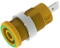 3274-i-jv Electro PJP Yellow Female Banana Socket, Plug In Termination, 36A, 600 → 1000V