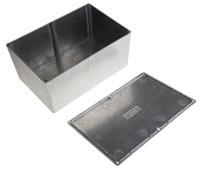 1550h Hammond 1550 Series Natural Die Cast Aluminium Enclosure, IP54, Natural Lid, 222 x 146 x 101mm