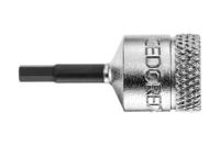 in-20-2 Gedore Hexagon Screwdriver Bit, 2 mm Tip, 1/4 in Drive