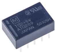 tq2-5v Panasonic PCB Mount Signal Relay, 5V dc Coil, DPDT