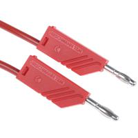 934060101 Hirschmann Test & Measurement, 16A, 60V dc, Red, 500mm Lead Length