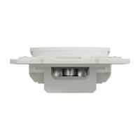 s520445 White Male 1 Outlet Socket, Flush Mount