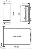 13105053 nVent SCHROFF Switching Power Supply, , 5V dc, 3A, 230V dc Input Voltage