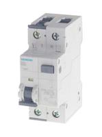 5su1354-6kk13 Siemens RCBO, 13A Current Rating, 2P Poles, 30mA Trip Sensitivity, Sentron Range