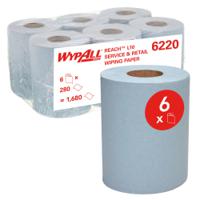 6220 WYPALL WypAll Rolled Blue Paper Towel, 380 x 183mm, 1680 Sheets
