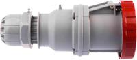 3186346 Scame IP66, IP67 Red Cable Mount 3P + E Industrial Power Socket, Rated At 63A, 415 V