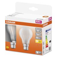 4058075435407 LEDVANCE 40580 B22d LED Bulbs 6.5 W(60W), 2700K, Warm White, Classic Bulb shape