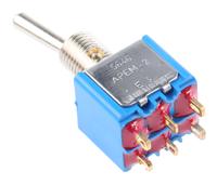 5646cdb APEM Toggle Switch, Panel Mount, On-On, DPST, Solder Lug Terminal, 20V ac/dc