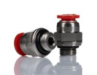 c02250618 Norgren Pneufit C Series Straight Fitting, G 1/8 Male to Push In 6 mm, Threaded-to-Tube Connection Style, C02250618