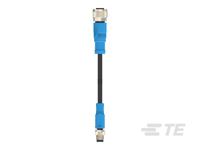 t4052117004-001 TE Connectivity Male 4 way M8 to Female 4 way M12 Sensor Actuator Cable, 500 mm