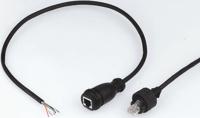 1201088011 Brad from Molex, 5m Cat5e, Black RJ45 to Male Unterminated, F/UTP Shielded, Terminated PUR Sheath