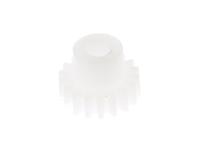 521-7017 RS PRO POM 18 Teeth Spur Gear, 0.5 Module, 3mm Bore Diam, 9mm Pitch Diam, 6mm Hub Diam