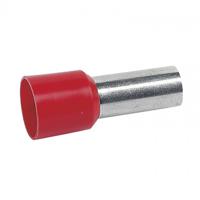 0-376-69 Legrand, Starfix Insulated Crimp Bootlace Ferrule, 12mm Pin Length, 4.9mm Pin Diameter, 10mm² Wire Size, Brown