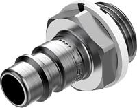 nphs-s6-m-g38 Festo Male Pneumatic Quick Connect Coupling, G 3/8 Male Threaded