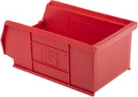 484-4006 RS PRO PP Storage Bin, 167mm x 101mm x 76mm, Red