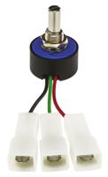 357b0202mxb054506 Vishay 357 2kΩ Rotary Potentiometer Continuous-Turns 1-Gang Panel Mount, 357B0202MXB054506