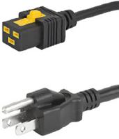 60512051 Schurter IEC C19 Socket to Type B Japanese Plug Power Cord, 2m