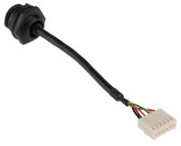 px0456 Bulgin USB 2.0, Male Mini USB AB to Female 6 Pin Socket, 100mm