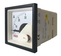 186-2415 RS PRO Analogue Panel Ammeter 30 (Input, Scale)A AC, 45mm x 45mm, 1 % Moving Iron
