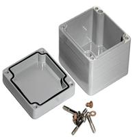 1590z110gy Hammond 1590Z Series Grey Die Cast Aluminium Alloy Enclosure, IP68, Flanged, Grey Lid, 75 x 80 x 52mm