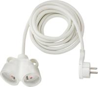 1161821225 brennenstuhl 5m 2 Socket Type E - French Extension Lead, 230 V, IP20