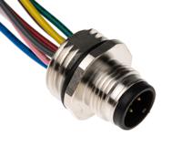 1200845096 Brad from Molex Male 8 way M12 to 8 way Free End Circular Connector, 0.3 m