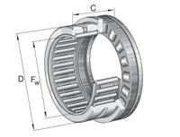 nkxr25-xl INA NKXR25-XL Needle 25 mm ID Roller Bearing, 37 mm OD