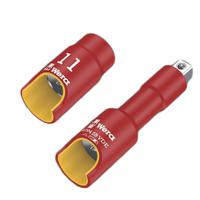 05004963001 Wera 3/8 in Drive 19mm Insulated Standard Socket, 6 point, VDE/1000V, 46 mm Overall Length