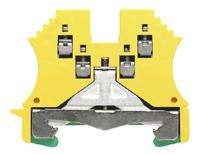 1016500000 Weidmuller  W Series Green, Yellow, 1.5mm², Single-Level, Screw Termination