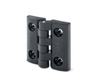 427351 Elesa PP Hinge Pin with a Fixed Pin, Screw Fixing, 65mm x 64mm x 21.5mm