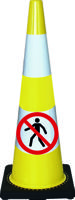 284-7152 PVC No Pedestrians Prohibition Floor Sticker