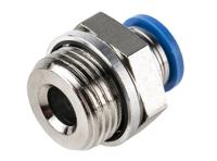 qs-g38-8 Festo QS Series Straight Threaded Adaptor, G 3/8 Male to Push In 8 mm, Threaded-to-Tube Connection Style, 186100