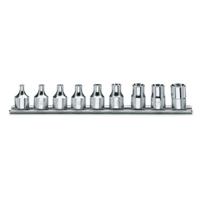910ftxsb9 BETA 9-Piece 3/8 in Standard Socket Set , e-Torx